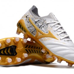 Kopačky Mizuno Morelia Neo Iii Made In Japan AG Low-Top Bílý Zlato 