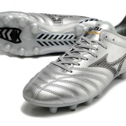 Kopačky Mizuno Morelia Neo Iii Pro AG Low-Top Sliver Černá 