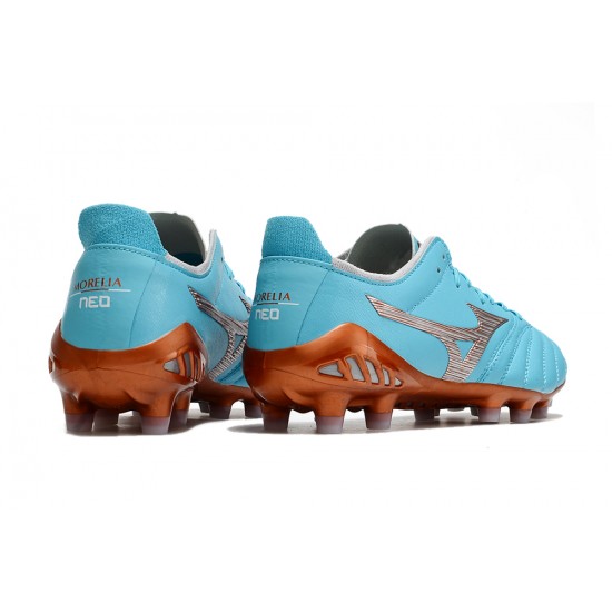 Kopačky Mizuno Morelia Neo Iii Pro AG Low-Top Turqoise 