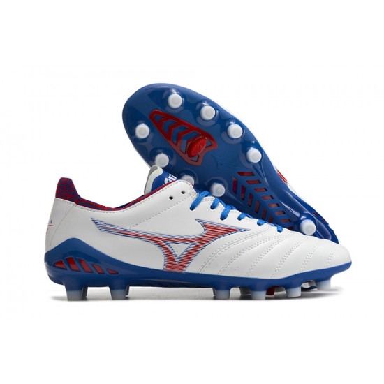 Kopačky Mizuno Morelia Neo Iii Pro AG Low-Top Bílý Dark Modrý 