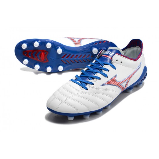 Kopačky Mizuno Morelia Neo Iii Pro AG Low-Top Bílý Dark Modrý 