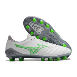 Kopačky Mizuno Morelia Neo Iii Pro AG Low-Top Bílý Šedá Zelená 