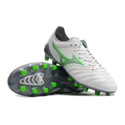 Kopačky Mizuno Morelia Neo Iii Pro AG Low-Top Bílý Šedá Zelená 