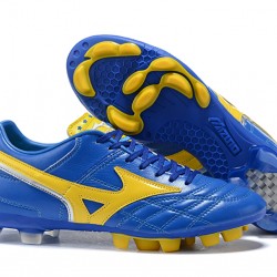 Kopačky Mizuno Wave Cup Legend FG Modrý Žlutý Low-top