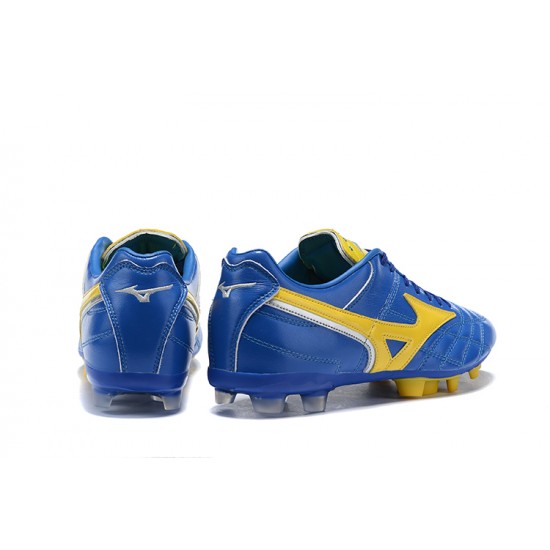 Kopačky Mizuno Wave Cup Legend FG Modrý Žlutý Low-top