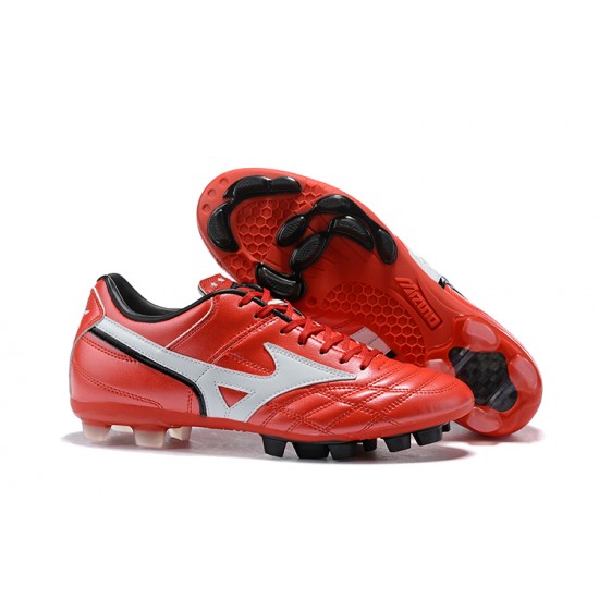 Kopačky Mizuno Wave Cup Legend FG Červené Černá Bílý Low-top