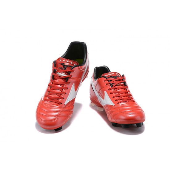 Kopačky Mizuno Wave Cup Legend FG Červené Černá Bílý Low-top