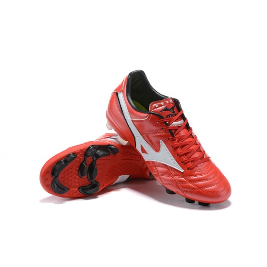 Kopačky Mizuno Wave Cup Legend FG Červené Černá Bílý Low-top