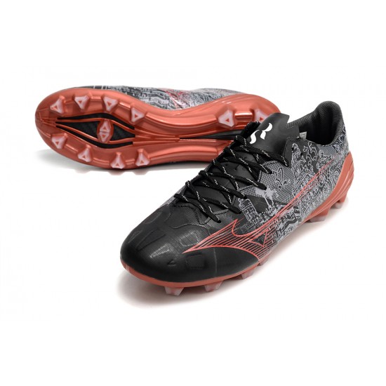 Kopačky Mizuno Alpha Made In Japan Fg Low-Top Černá Šedá Hnědý