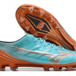 Kopačky Mizuno Alpha Made In Japan Fg Low-Top Turqoise Hnědý