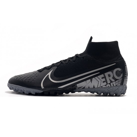 2020 Kopačky Nike Mercurial Superfly 7 Elite MDS TF Flyknit Černá