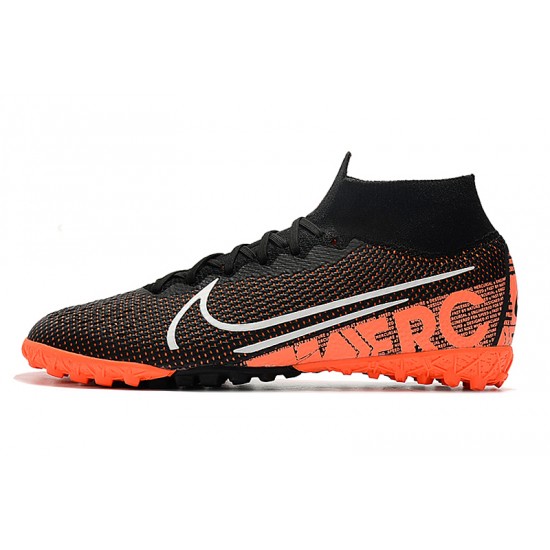 2020 Kopačky Nike Mercurial Superfly 7 Elite MDS TF Flyknit Černá oranžový