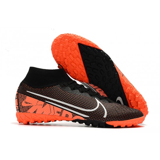 2020 Kopačky Nike Mercurial Superfly 7 Elite MDS TF Flyknit Černá oranžový