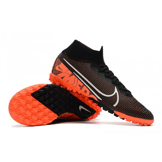 2020 Kopačky Nike Mercurial Superfly 7 Elite MDS TF Flyknit Černá oranžový