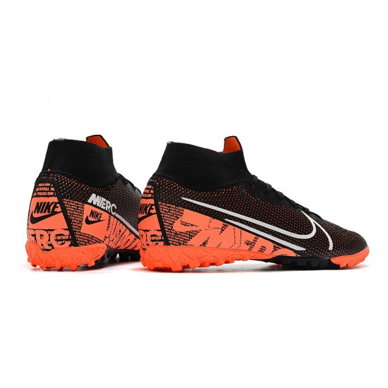 2020 Kopačky Nike Mercurial Superfly 7 Elite MDS TF Flyknit Černá oranžový