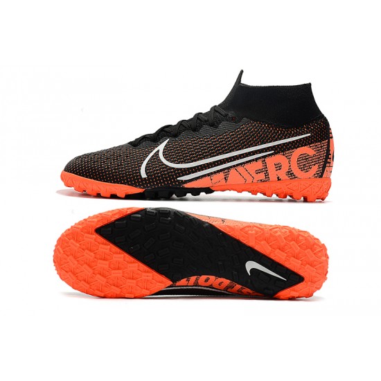 2020 Kopačky Nike Mercurial Superfly 7 Elite MDS TF Flyknit Černá oranžový