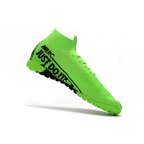 2020 Kopačky Nike Mercurial Superfly 7 Elite MDS TF Flyknit Zelená