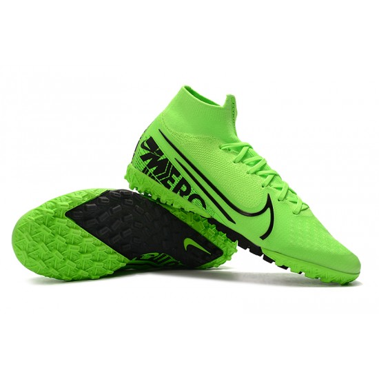 2020 Kopačky Nike Mercurial Superfly 7 Elite MDS TF Flyknit Zelená