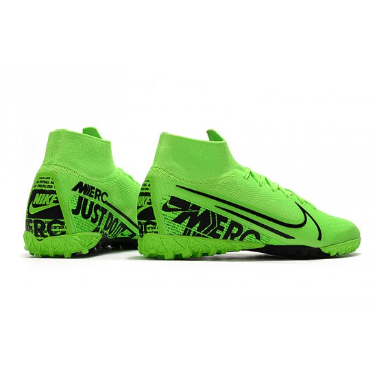 2020 Kopačky Nike Mercurial Superfly 7 Elite MDS TF Flyknit Zelená