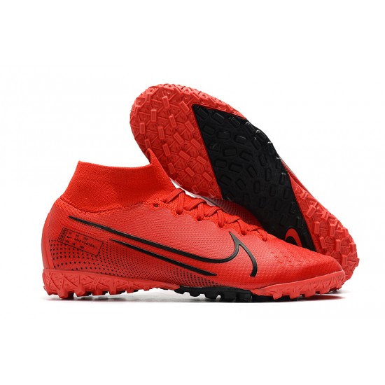 2020 Kopačky Nike Mercurial Superfly 7 Elite MDS TF Flyknit Červené