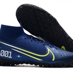 2020 Kopačky Nike Mercurial Superfly 7 Elite MDS TF Flyknit Královská modrá