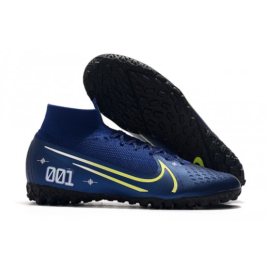 2020 Kopačky Nike Mercurial Superfly 7 Elite MDS TF Flyknit Královská modrá