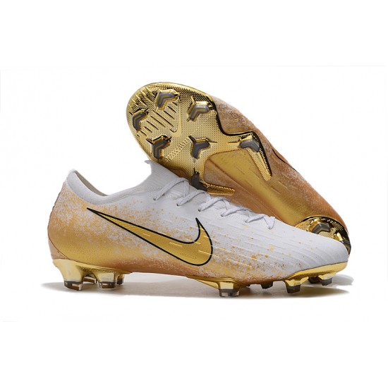 Kopačky Nike Mercurial Vapor Fury VII Elite FG Bílý Zlatý