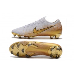 Kopačky Nike Mercurial Vapor Fury VII Elite FG Bílý Zlatý