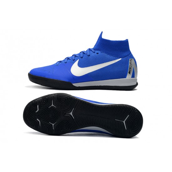 Kopačky Nike SuperflyX 6 Elite IC Modrý Bílý