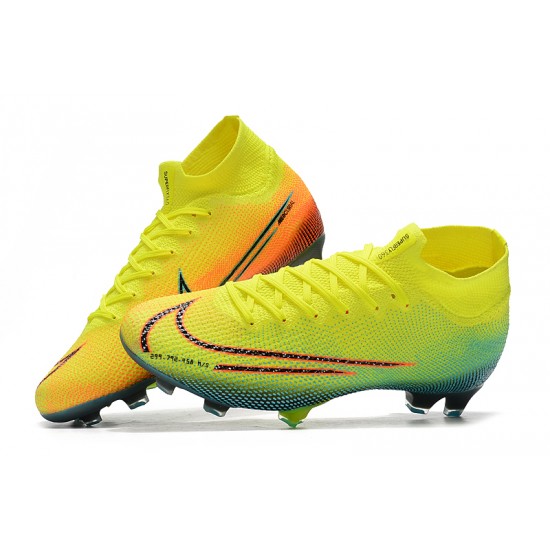 Kopačky Nike Dream Speed 002 Mercurial Superfly 7 Elite FG Volt Zelená oranžový