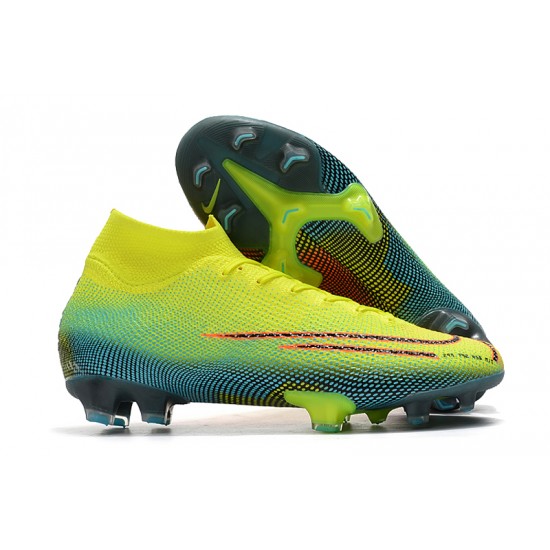 Kopačky Nike Dream Speed 002 Mercurial Superfly 7 Elite FG Volt Zelená oranžový