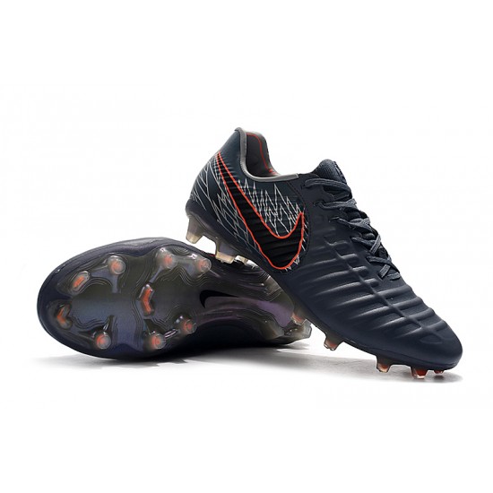 Kopačky Nike Flyknit Tiempo Legend VII FG Dark Šedá