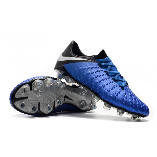 Kopačky Nike Hypervenom Phantom III DF FG Tmavě modrá Stříbrný