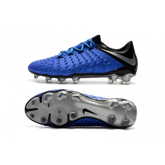 Kopačky Nike Hypervenom Phantom III DF FG Tmavě modrá Stříbrný