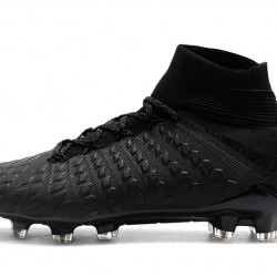 Kopačky Nike Hypervenom Phantom III DF FG High Všechno černé