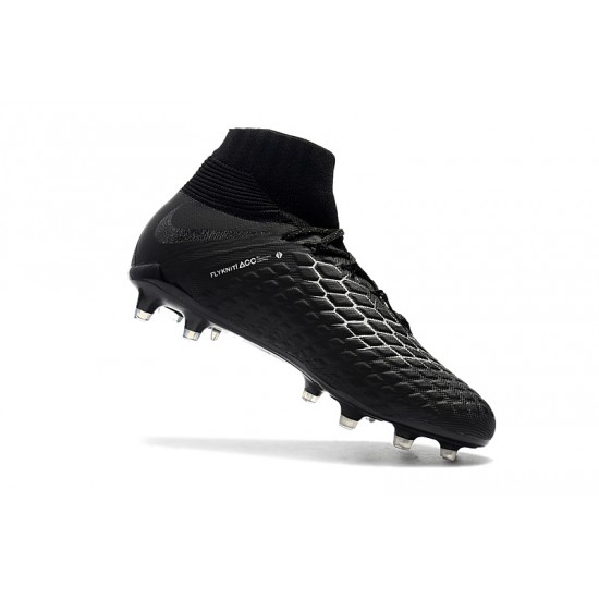 Kopačky Nike Hypervenom Phantom III DF FG High Všechno černé