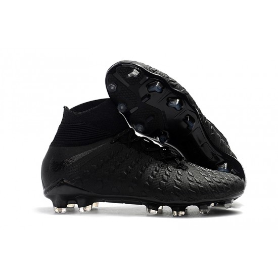 Kopačky Nike Hypervenom Phantom III DF FG High Všechno černé