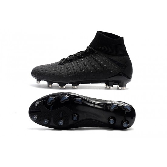 Kopačky Nike Hypervenom Phantom III DF FG High Všechno černé