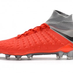 Kopačky Nike Hypervenom Phantom III DF FG FootbVšechno High Boots oranžový Stříbrný