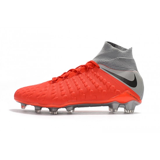 Kopačky Nike Hypervenom Phantom III DF FG FootbVšechno High Boots oranžový Stříbrný