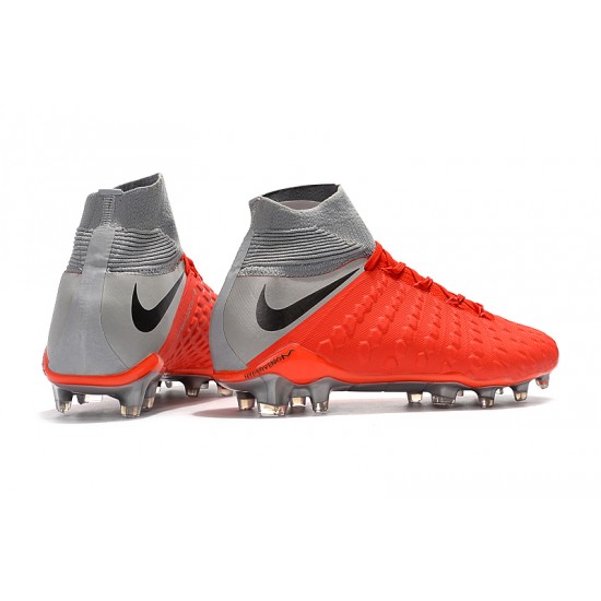 Kopačky Nike Hypervenom Phantom III DF FG FootbVšechno High Boots oranžový Stříbrný