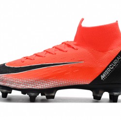 Kopačky Nike Mercurial  Superfly VI Elite CR7 SG AC Flyknit 360 Červené Stříbrný