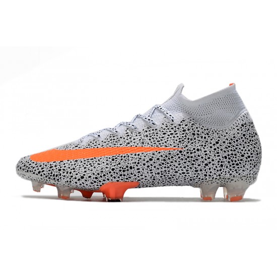 Kopačky Nike Mercurial Superfly 7 Elite  Safari SE FG - Bílý Černá oranžový