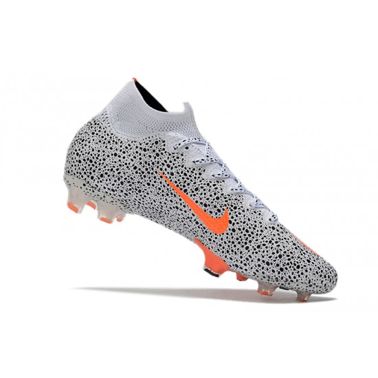 Kopačky Nike Mercurial Superfly 7 Elite  Safari SE FG - Bílý Černá oranžový