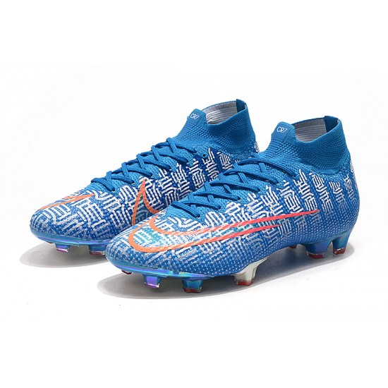 Kopačky Nike Mercurial Superfly 7 Elite FG CR7 Modrý Bílý