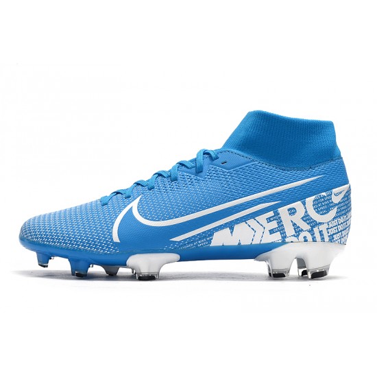 Kopačky Nike Mercurial Superfly 7 Elite FG Modrý Bílý