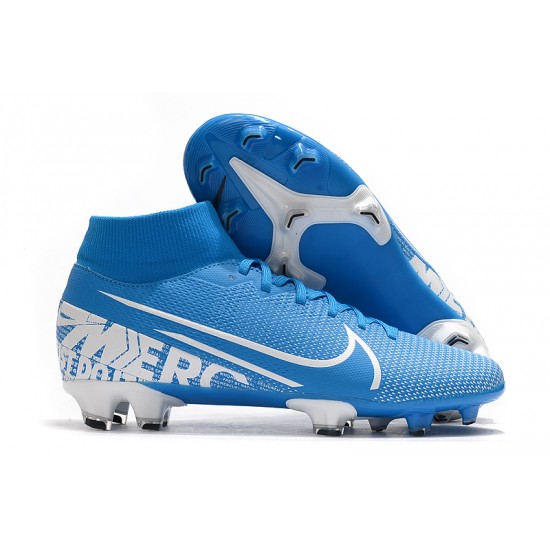 Kopačky Nike Mercurial Superfly 7 Elite FG Modrý Bílý