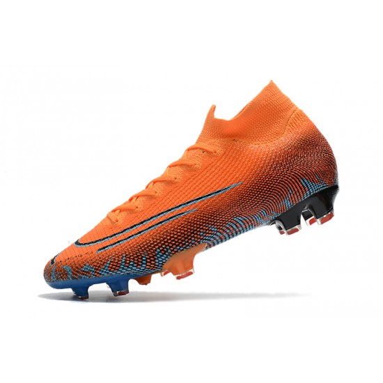 Kopačky Nike Mercurial Superfly 7 Elite FG oranžový Modrý