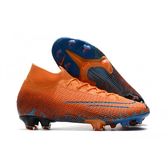 Kopačky Nike Mercurial Superfly 7 Elite FG oranžový Modrý