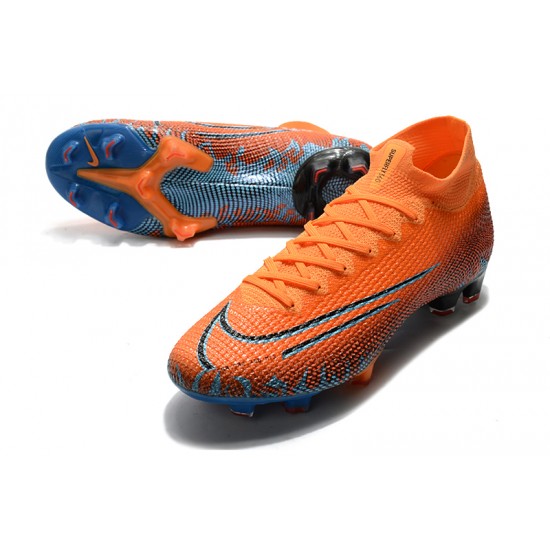 Kopačky Nike Mercurial Superfly 7 Elite FG oranžový Modrý